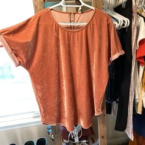 Oversized Velvet Tee